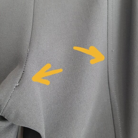 ESCADA Wool Blend Trousers Dress Pants Neutral Black Sz M | Eur 40 Flawed - Picture 9 of 16